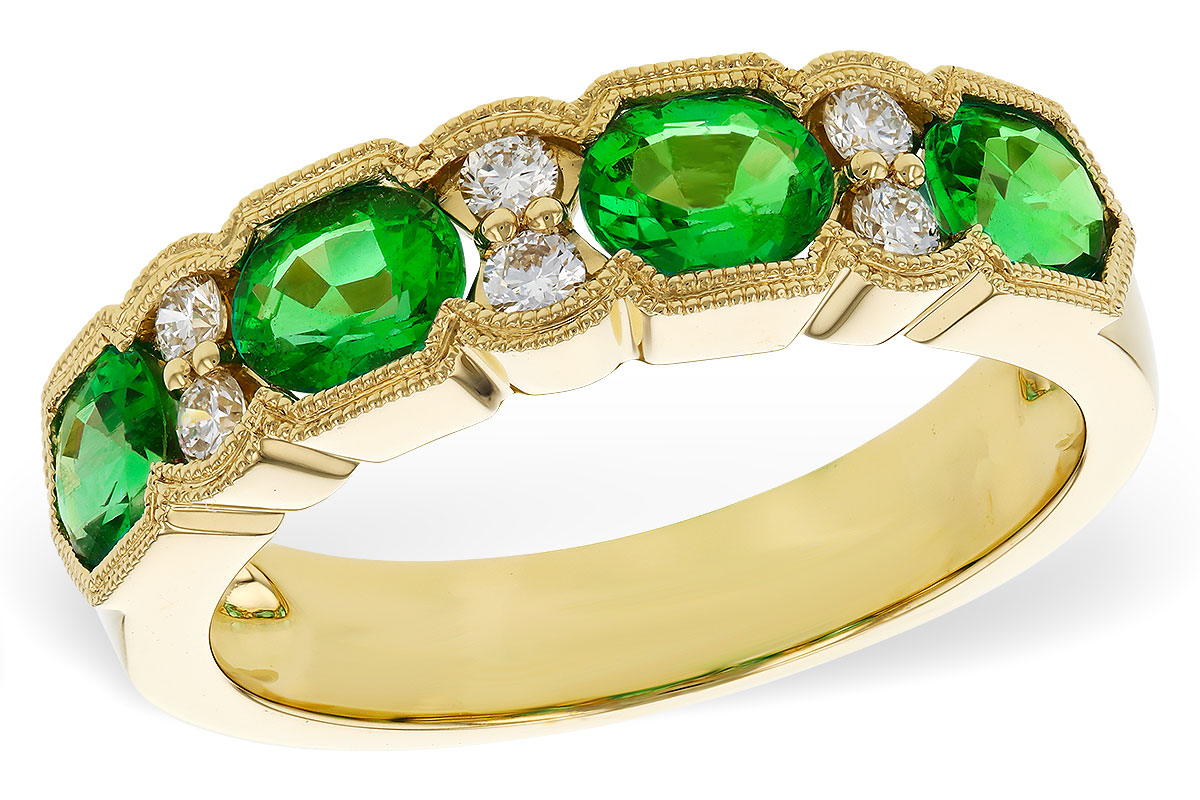 F329-89251: LDS WED RG 1.20 EMERALD 1.38 TGW (5x4MM EMER)