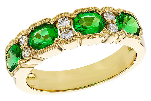 F329-89251: LDS WED RG 1.20 EMERALD 1.38 TGW (5x4MM EMER)