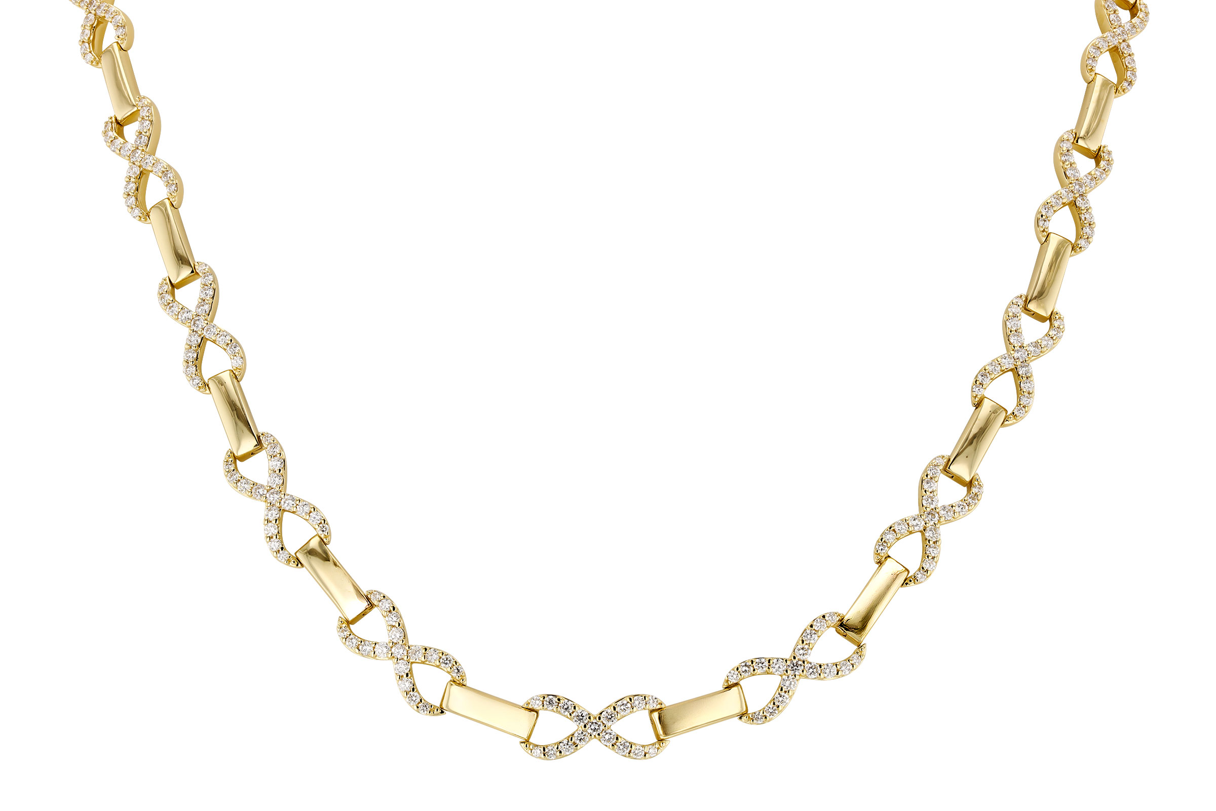 F330-74696: NECKLACE 2.20 TW (17")