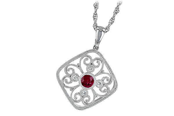 G241-65596: NECKLACE .28 RUBY .34 TGW