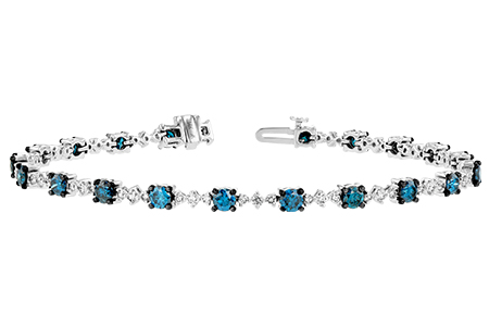 G243-51033: BRACELET 3.00 BLUE DIA 4.05 TW