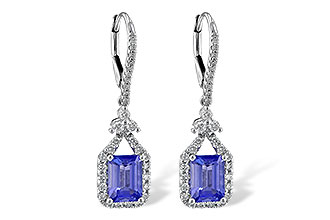 G245-27414: EARR 1.60 TW TANZANITE 2.08 TGW