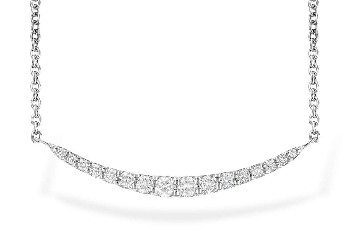 G245-31996: NECKLACE .20 TW (16 STONES)