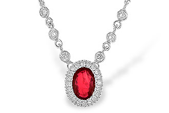 G245-33742: NECK .70 RUBY .94 TGW (17")