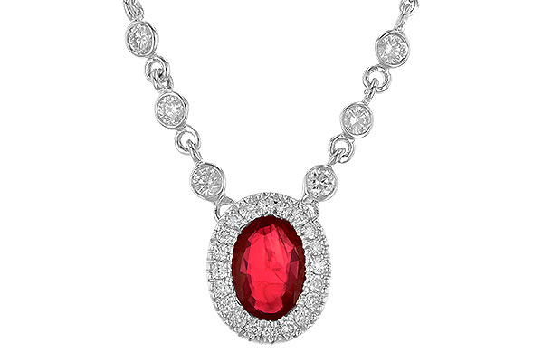 G245-33742: NECK .70 RUBY .94 TGW (17")