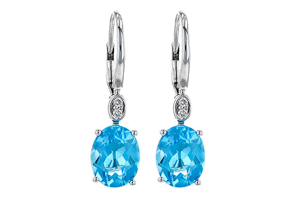 G245-35551: EARR 3.70 TW BLUE TOPAZ 3.75 TGW (9x7MM BT)