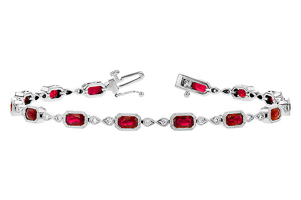 G328-02896: BRACELET 4.50 RUBY 4.82 TGW