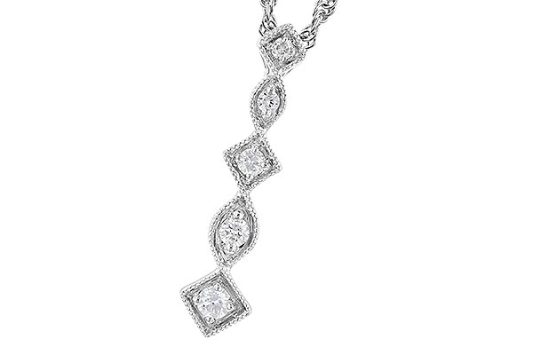 G328-07405: NECKLACE .10 TW