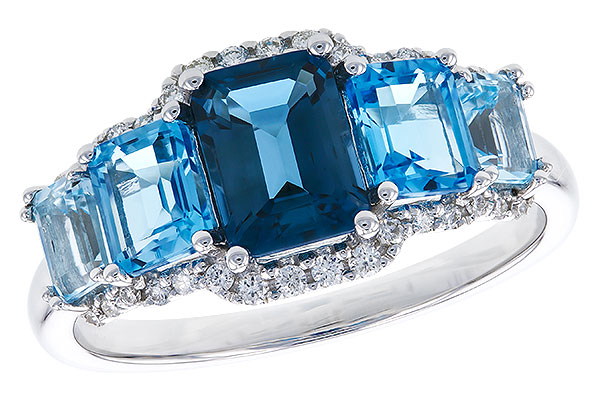 G328-93805: LDS RG 2.15 TW BLUE TOPAZ 2.30 TGW