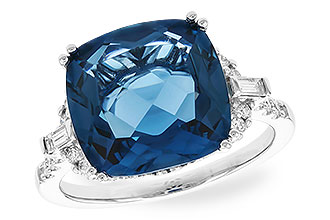 G328-94714: LDS RG 9.00 LONDON BLUE TOPAZ 9.25 TGW (12MM LBT)