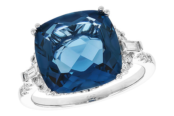 G328-94714: LDS RG 9.00 LONDON BLUE TOPAZ 9.25 TGW (12MM LBT)