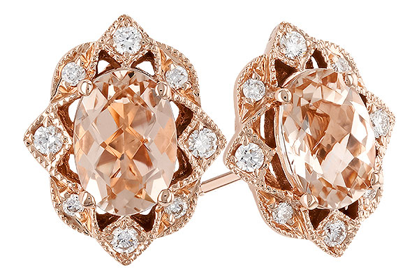 G328-97442: EARR .80 MORGANITE .89 TGW (6x4MM MORG)