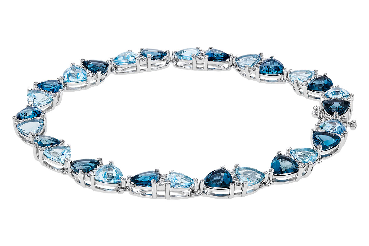 G329-83787: BRACELET 12.20 BLUE TOPAZ 12.50 TGW (7")