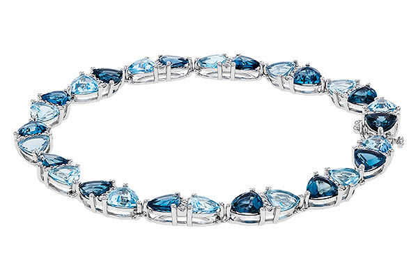 G329-83787: BRACELET 12.20 BLUE TOPAZ 12.50 TGW (7")