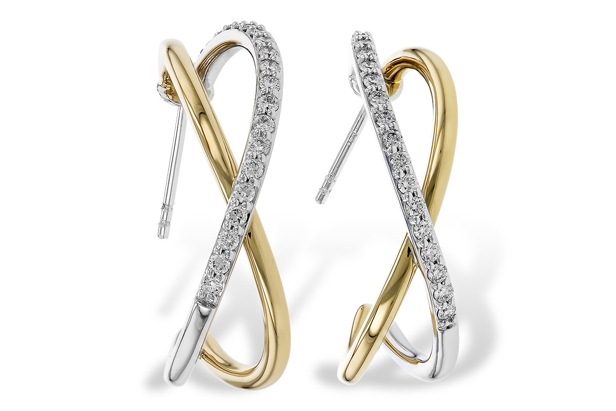 G329-83805: EARRINGS .50 TW