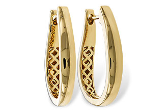 G329-87442: GOLD EARRINGS (22MM)