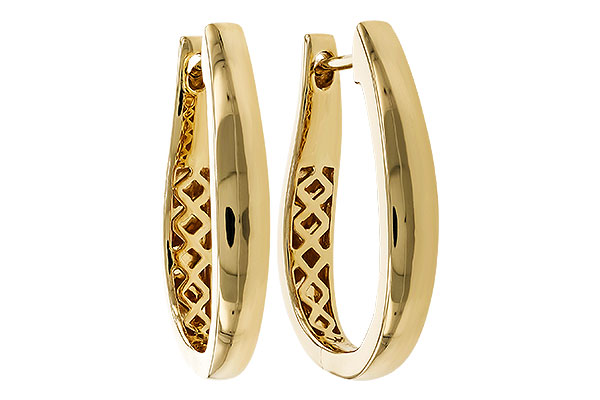 G329-87442: GOLD EARRINGS (22MM)