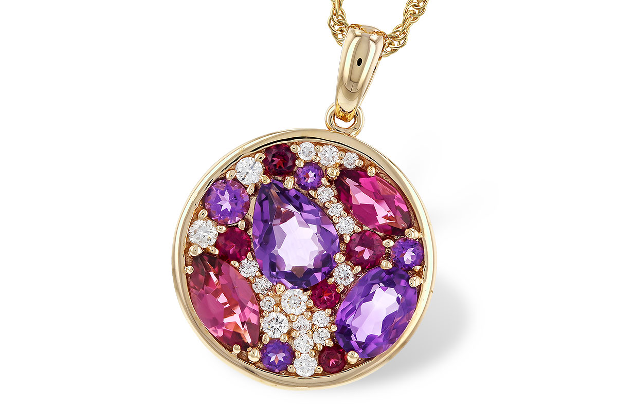 G329-88360: NECK 1.83 TW SEMI-PRECIOUS (P.TOUR, AMY) 2.00 TGW