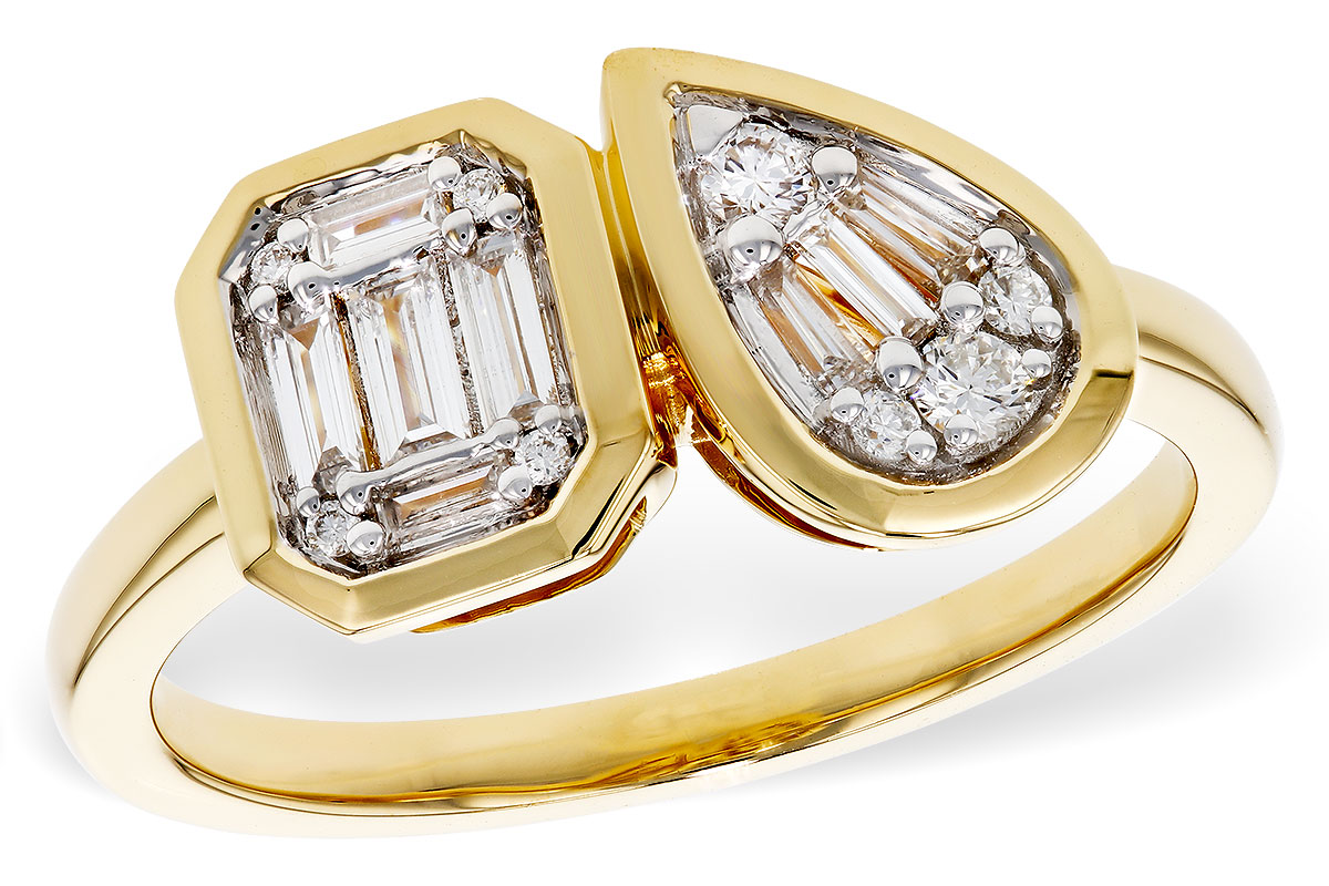 G329-89251: LDS DIA RG .17 TW BAGUETTE .25 TW
