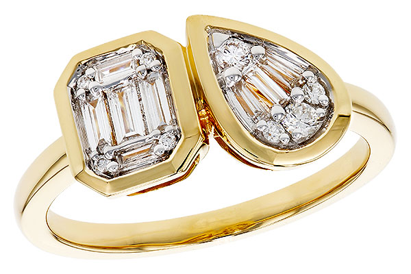 G329-89251: LDS DIA RG .17 TW BAGUETTE .25 TW