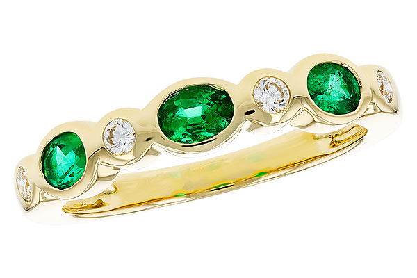 G330-72887: LDS WED RG .43 EMERALD .56 TGW