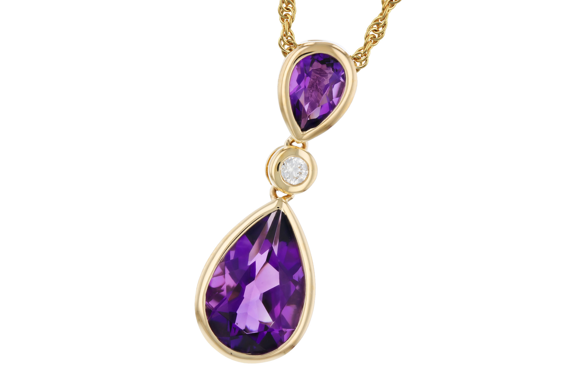 G330-75551: NECKLACE 1.92 TW AMETHYST 1.96 TGW
