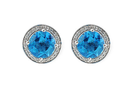 H242-57451: EARR 4.22 BLUE TOPAZ 4.41 TGW