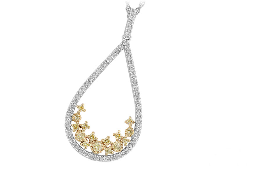 H242-61914: NECK .18 YELLOW DIAS .47 TW