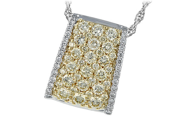 H244-38314: NECK .95 YELLOW DIAS 1.09 TW