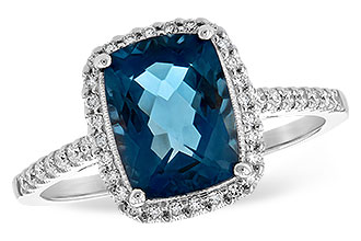 H244-44714: LDS RG 2.42 LONDON BLUE TOPAZ 2.62 TGW