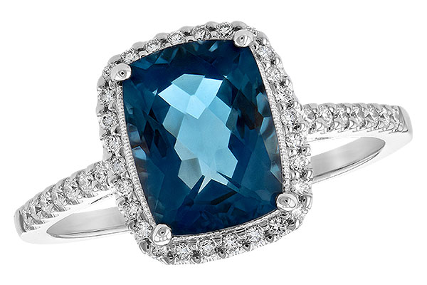 H244-44714: LDS RG 2.42 LONDON BLUE TOPAZ 2.62 TGW