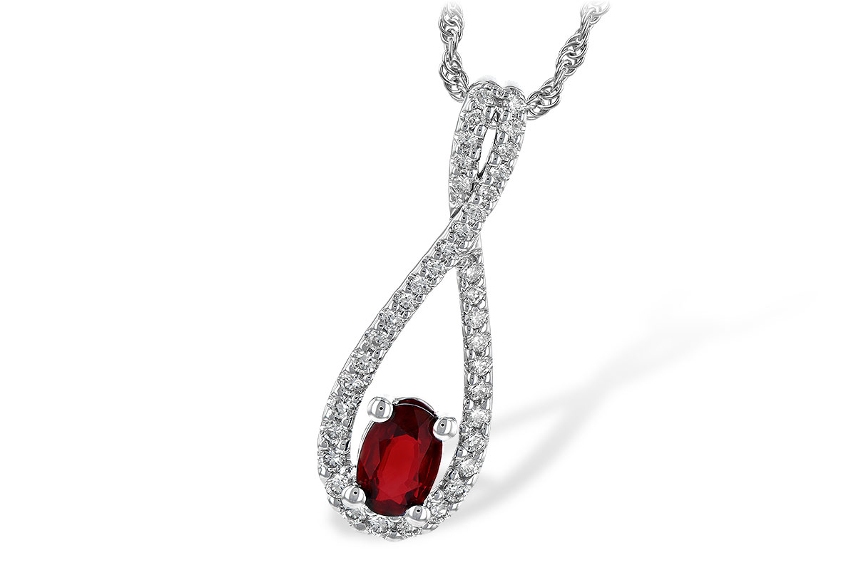 H245-29214: NECK .50 RUBY .74 TGW