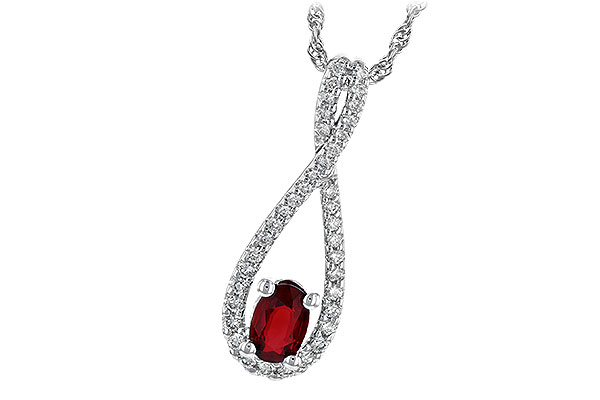 H245-29214: NECK .50 RUBY .74 TGW