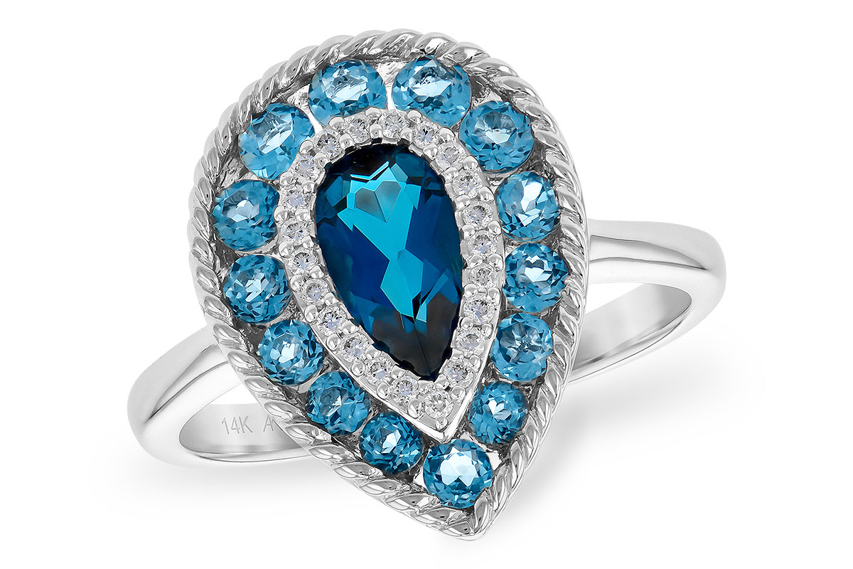 H245-31078: LDS RG 1.52 TW BLUE TOPAZ 1.60 TGW