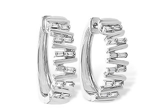 H245-31987: EARR .30 TW BAGUETTE DIAS