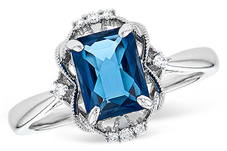 H328-02851: LDS RG 1.70 LONDON BLUE TOPAZ 1.76 TGW