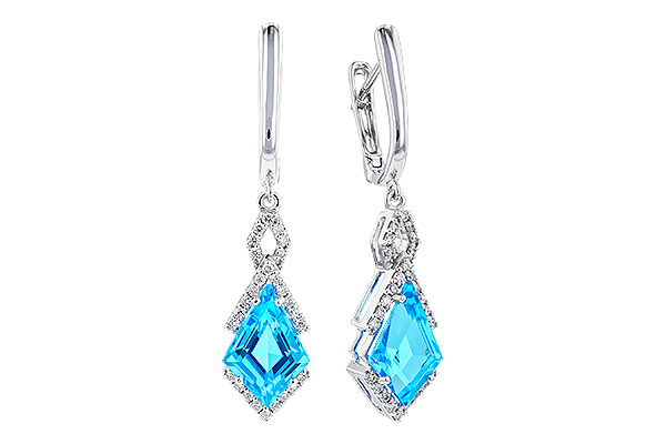 H328-92860: EARR 2.72 TW BLUE TOPAZ 2.90 TGW