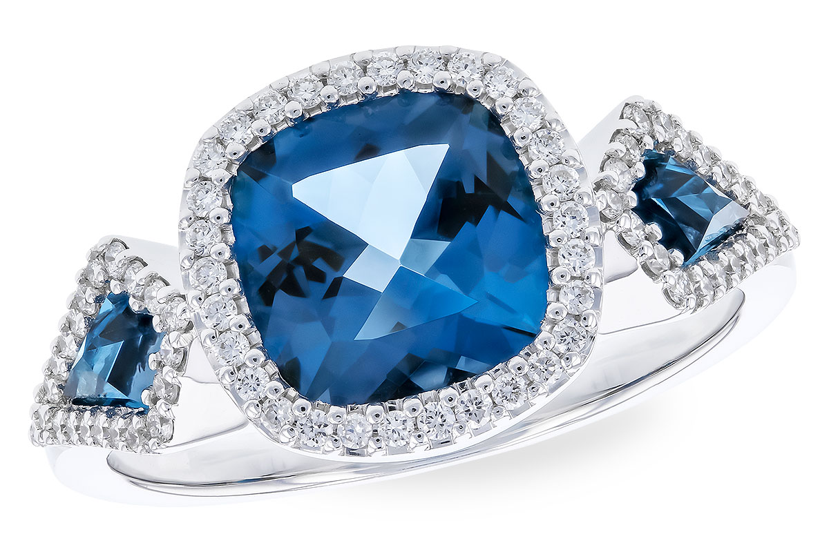 H328-93760: LDS RG 2.46 TW LONDON BLUE TOPAZ 2.72 TGW