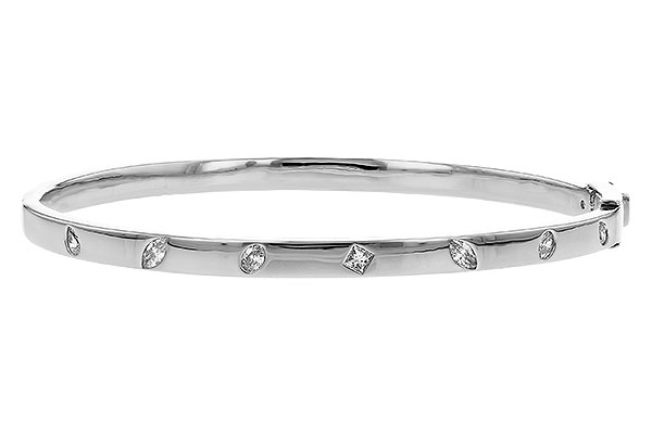 H328-97405: BANGLE .35 TW FANCY CUT DIAMONDS