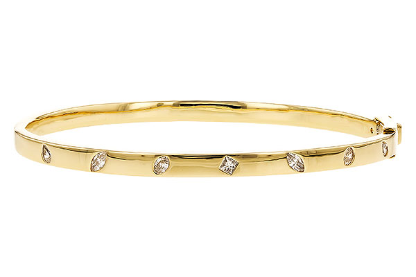 H328-97405: BANGLE .35 TW FANCY CUT DIAMONDS
