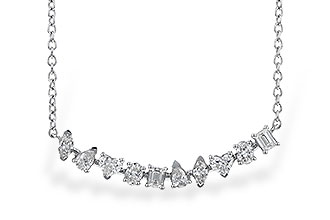 H328-97414: NECKLACE .70 TW FANCY CUT DIAS (18")