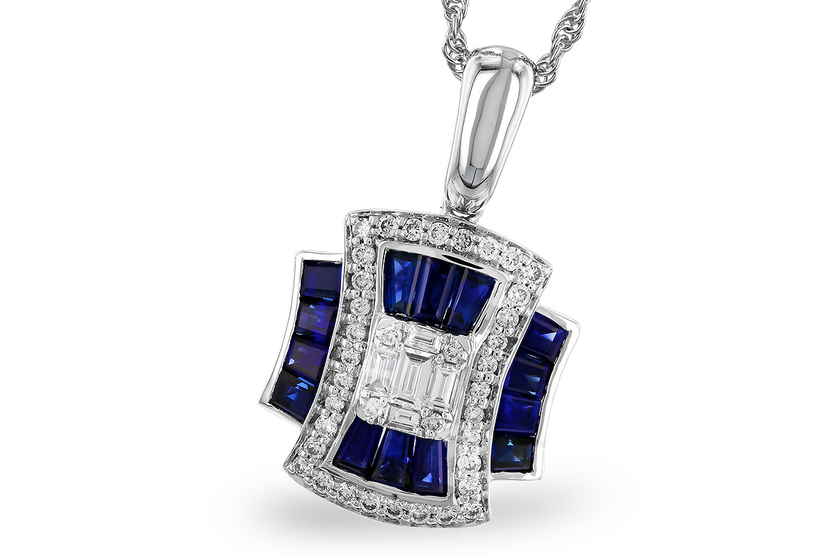 H328-98287: NECK .85 TW SAPPHIRE 1.10 TGW