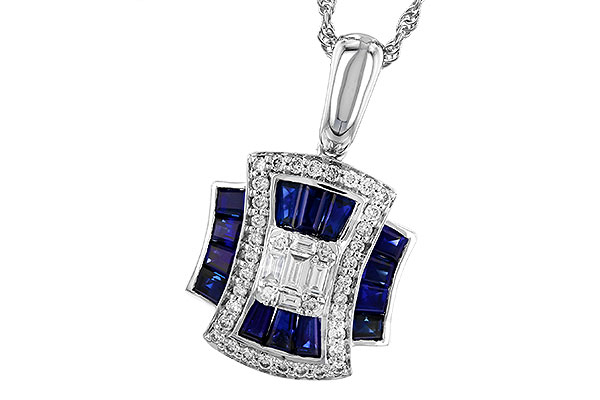 H328-98287: NECK .85 TW SAPPHIRE 1.10 TGW