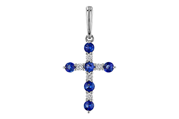 H329-83742: PENDANT .34 TW SAPP .42 TGW
