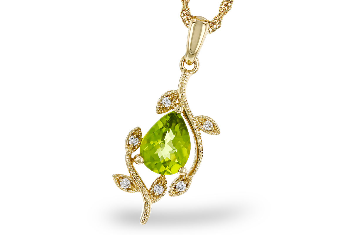 H329-84678: NECKLACE 1.16 PERIDOT 1.21 TGW (8x6MM PER)