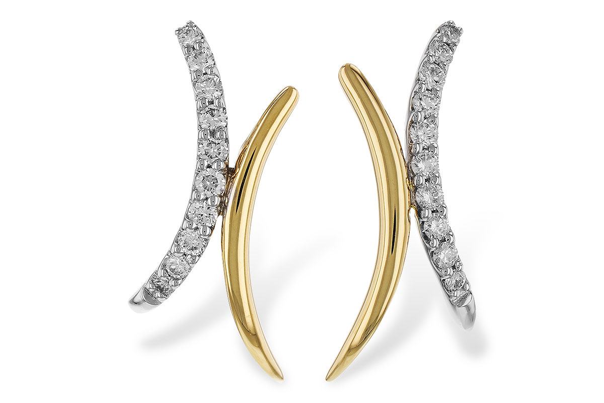 H329-86523: EARRINGS .15 TW