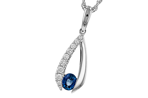 H329-87369: NECKLACE .38 SAPP .54 TGW (5x4 SAPP)