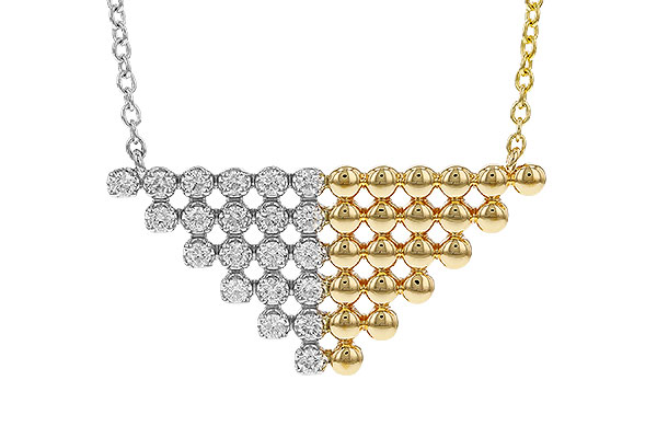 H329-87451: NECKLACE .37 TW (18")