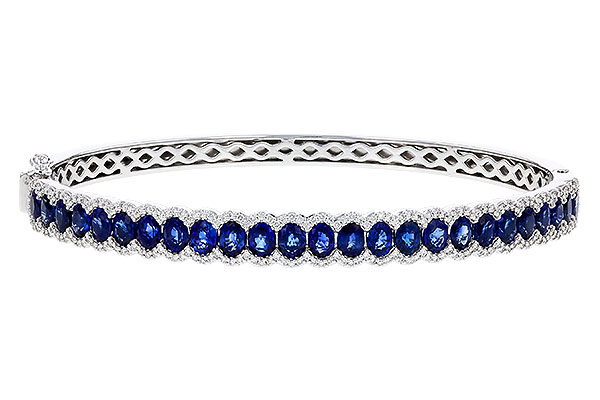 H329-89196: BANGLE 5.09 TW SAPPHIRE 5.65 TGW