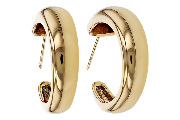 H329-89205: GOLD EARRINGS (20MM)